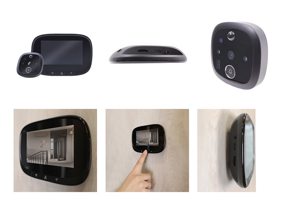 Видеоглазок Look VISION wi-fi Black