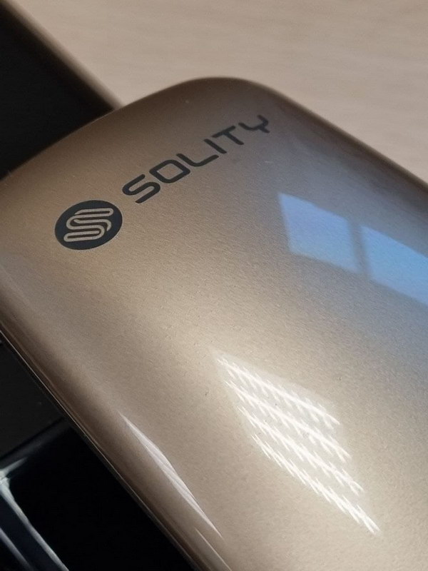 Врезной электронный дверной замок Solity GSP-1000BK GOLD с отпечатком пальца