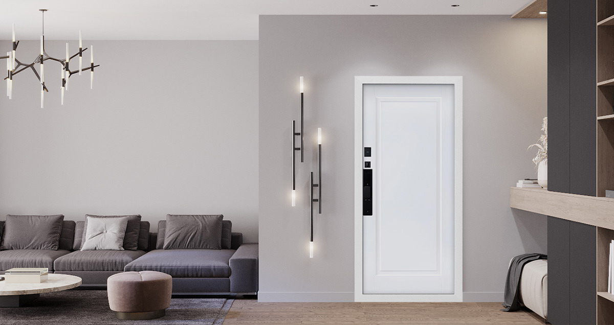 Входная дверь Стальная дверь Макс 3D (Smart lock DZ 888). Заказная модель.