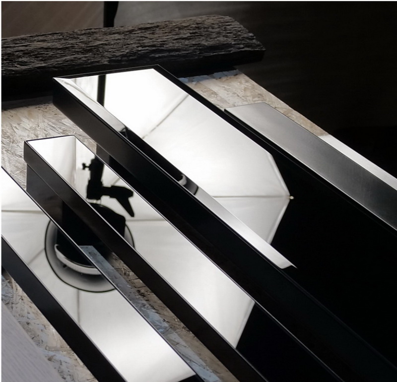 Арт. 125х35 Glass Facet Premium Black, L-700 мм