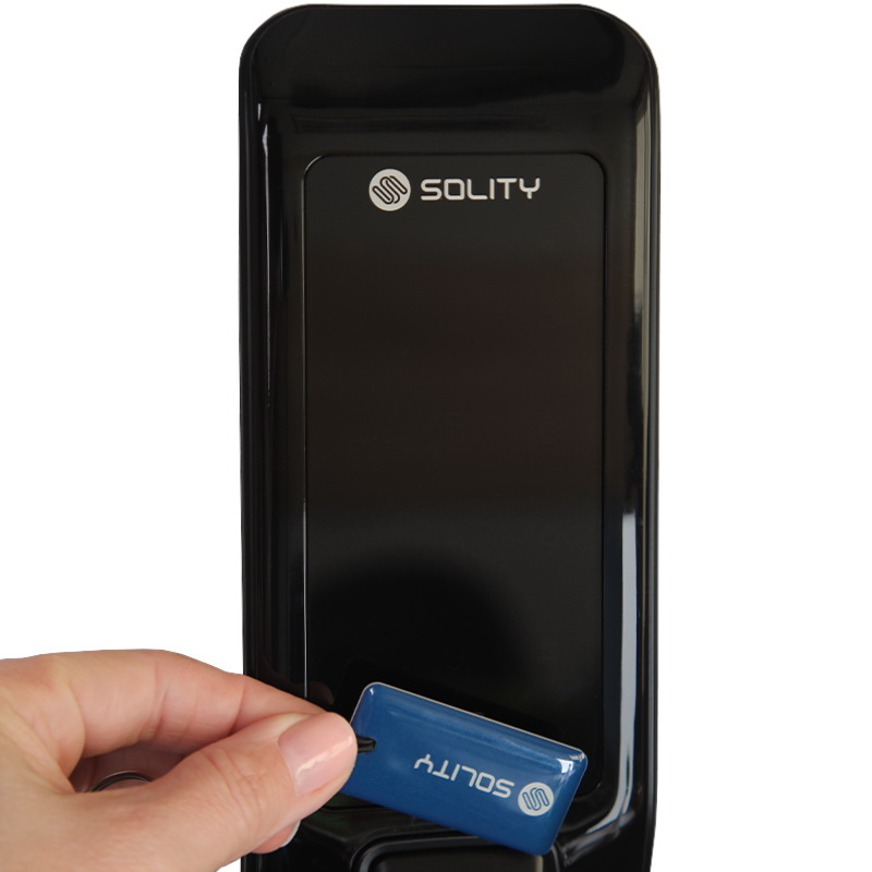 Электронный дверной замок Solity GP-3000BK BLACK с отпечатком пальца