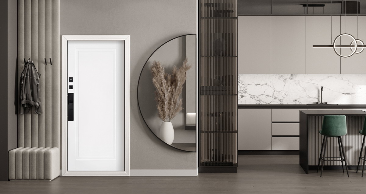 Входная дверь Стальная дверь Сапсан (биометрический замок Smart lock Y23)