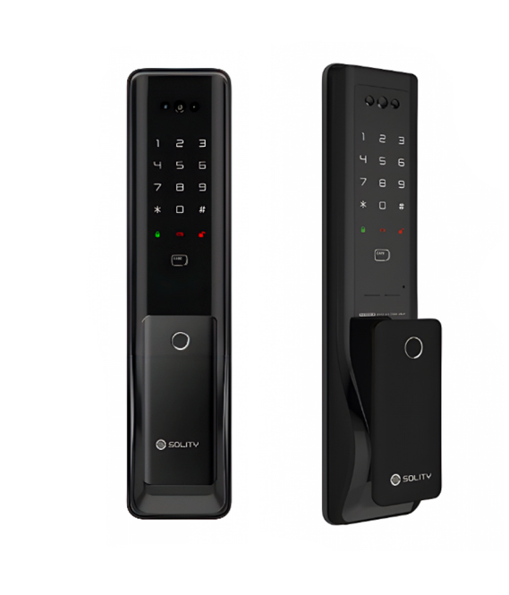 Электронный дверной замок Solity GP-6000BAK BLACK с Face ID