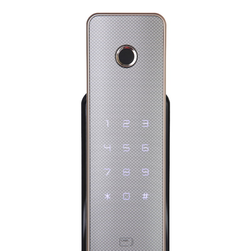 Электронный дверной замок Solity GP-4000BK DARK SILVER с отпечатком пальца