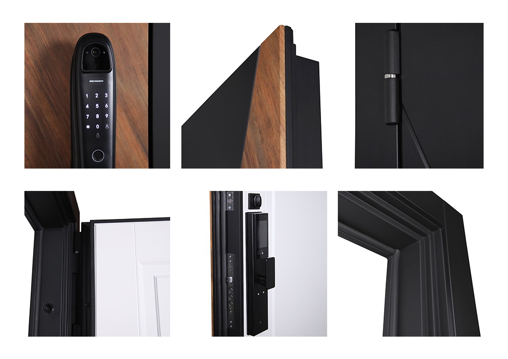 Входная дверь Стальная дверь Plata (биометрический замок Smart lock DZ 888)