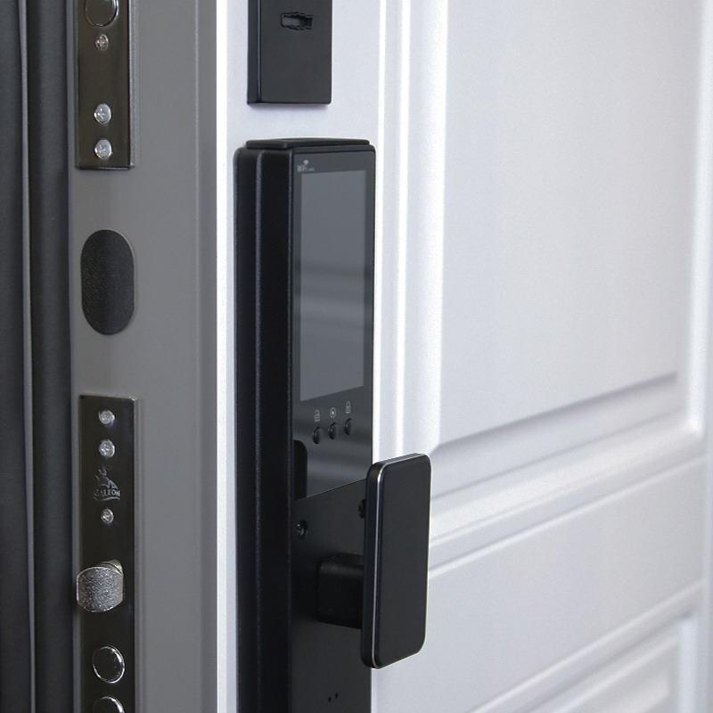 Входная дверь Стальная дверь Лира (биометрический замок Smart lock K06)