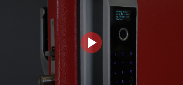 Биометрический врезной дверной замок Smart lock Silver