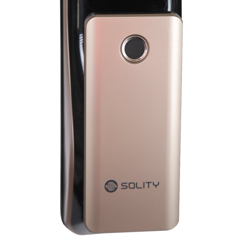 Умный дверной замок с ручкой Solity GP-6000BAK Champagne Gold, Face-ID