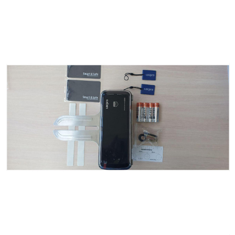 Электронный дверной замок для стеклянной двери LocPro GL725B2 Series Black
