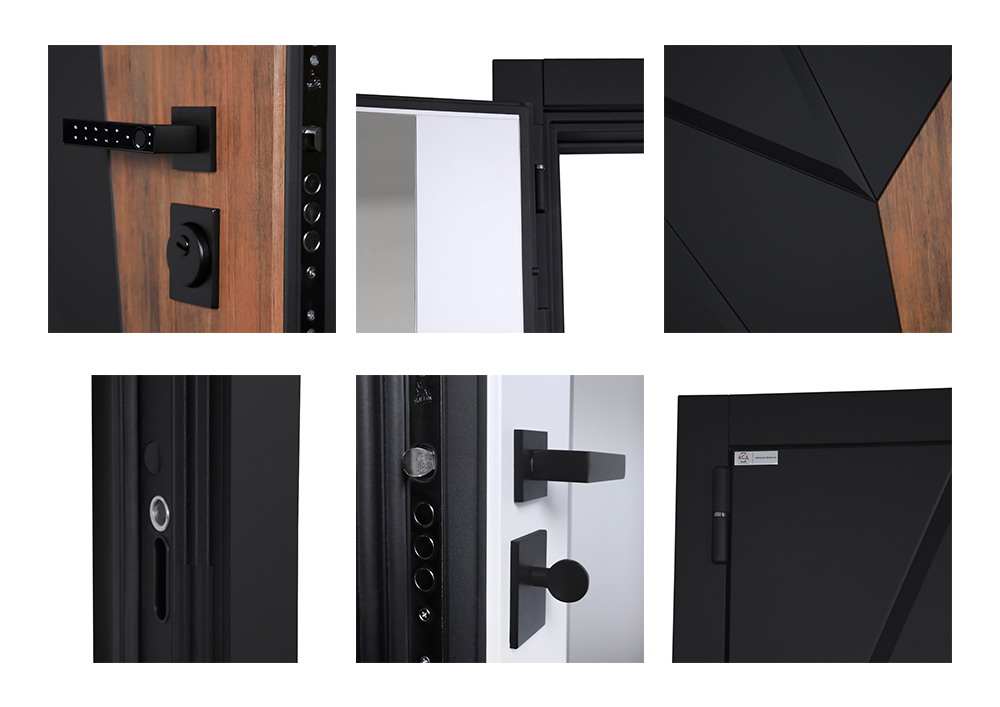 Входная дверь Стальная дверь Макс 3D с зеркалом (Smart lock DZ 888). Заказная модель.