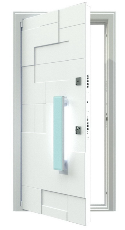 Арт. 125х35 Glass Facet Premium White, L-700 мм