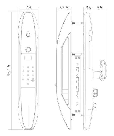 Электронный замок Smart lock USmart GOD Z001D