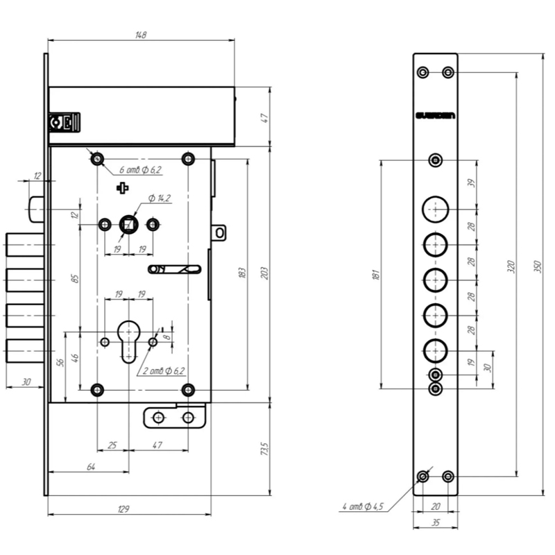 ALABAY Latch 72.16-U