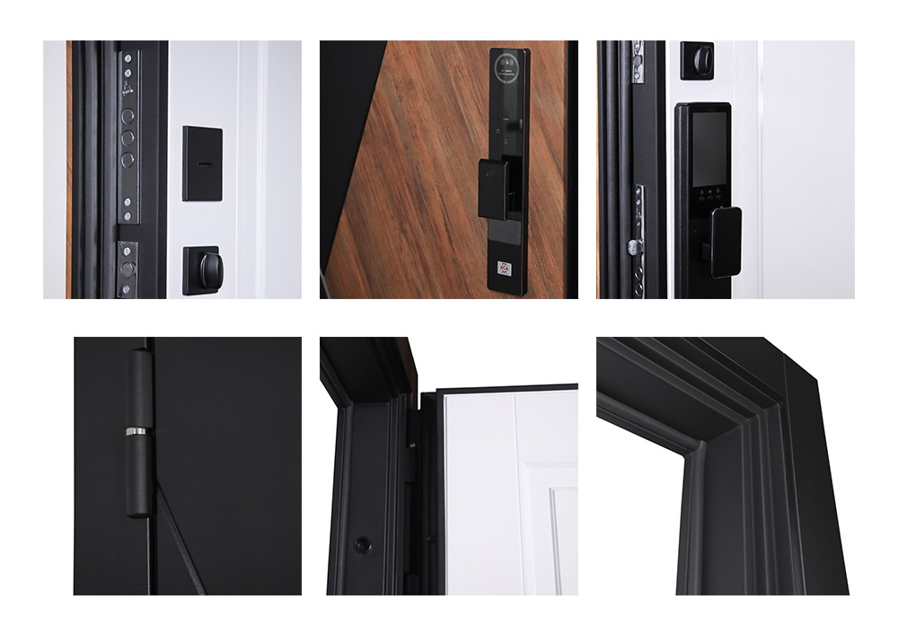 Входная дверь Стальная дверь Plata (биометрический замок Smart lock Y23)