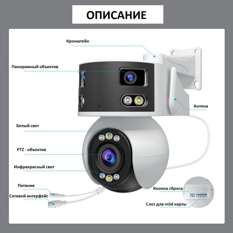 IP видеокамера Х7 wi-fi