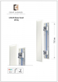 Арт. 125х35 Glass Facet Premium White, L-700 мм