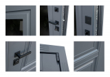 Входная дверь Стальная дверь Гермес Неоклассика с зеркалом Elit