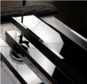 Арт. 125х35 Glass Facet Premium Black, L-700 мм