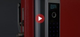 Биометрический врезной дверной замок Smart lock Silver