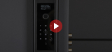 Биометрический врезной дверной замок Smart lock Black