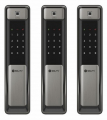 Врезной электронный дверной замок Solity GSP-2000BK Dark Silver с отпечатком пальца